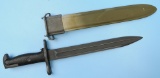 WWII US M1 Garand Bayonet and Scabbard, 1942 Dated UFH Production 10