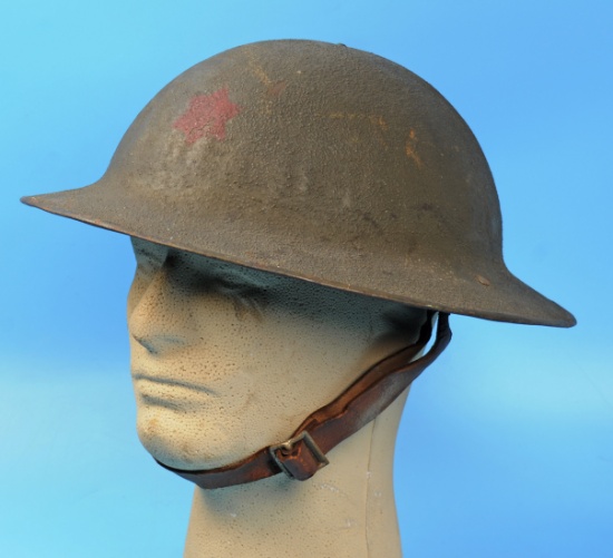 US Army WWI Issue 6th Infantry Division M1917 Combat Helmet (WJW)