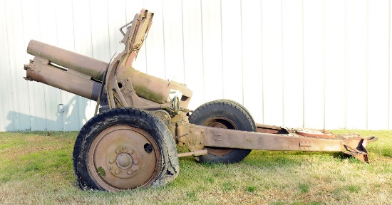 British Military WWI Era QF 4.5 " Howitzer Mark II, 1918 Production Towed Cannon, Deactivated (HRT1)