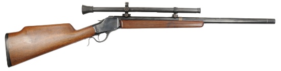Winchester 1885 "High Wall" Falling Block 22 Hornet Rifle & Lyman 438 Scope Antique SN:6844(SHH1)
