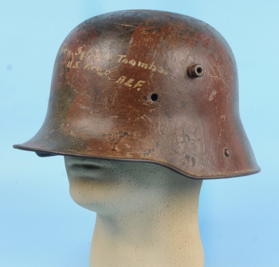 Imperial German Military World War I M16 Stalhelm Camouflage Helmet (HRT)