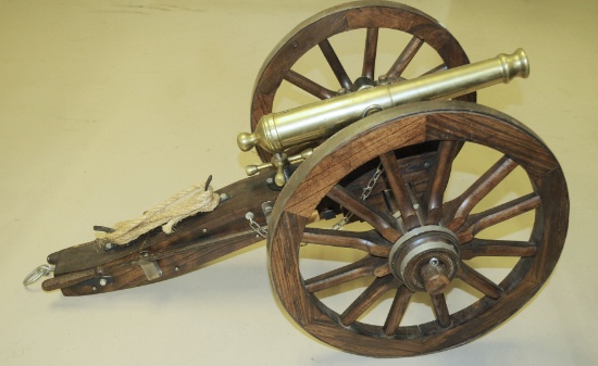 1/4 Scale Miniature Napoleon Brass Fireable Cannon and Carriage, No FFL REQ (TRF)