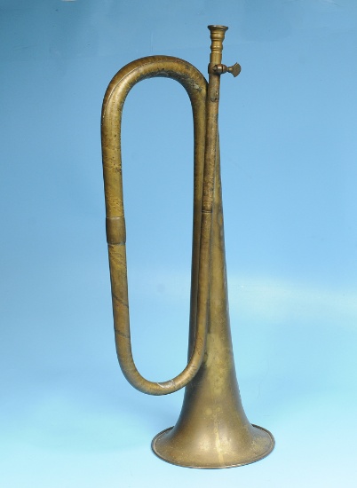 Rare Mexican Army Brass Bugle (RM)