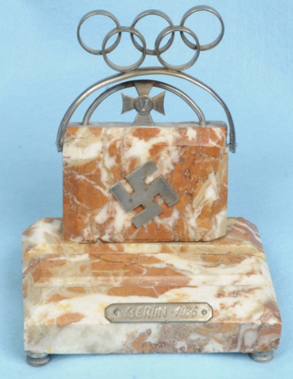 German Nazi Pre-WWII Olympic Commemorative Display (JMT)
