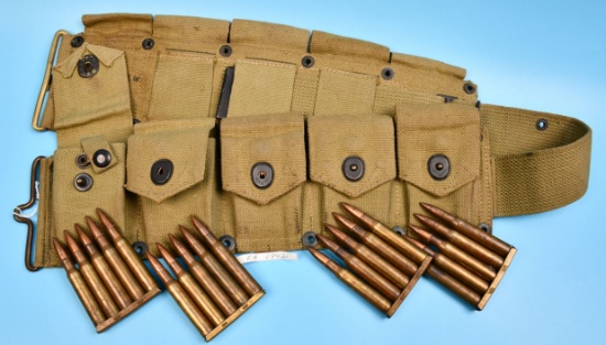 US Military WWII era M-1903 Rifle Cartridge Belt (RLR)