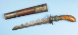 Antique Philippine Islands/Polynesian Gunong Kriss Style Dagger (HKR)