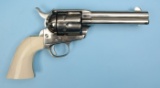 Colt M1873 Colt ,44-40 Nickeled Single-Action Revolver - Antique: 105184 (PAG1)