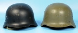 Two Spanish Military M42 Combat Helmets (GPW)