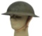 US Military WWI era M1917 Doughboy Helmet with Replaced Liner & Chinstrap (DSC)