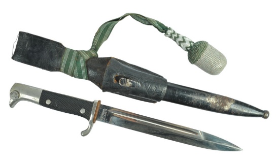 *German Military WWII era NCO Dress Bayonet & Knot (HKR)