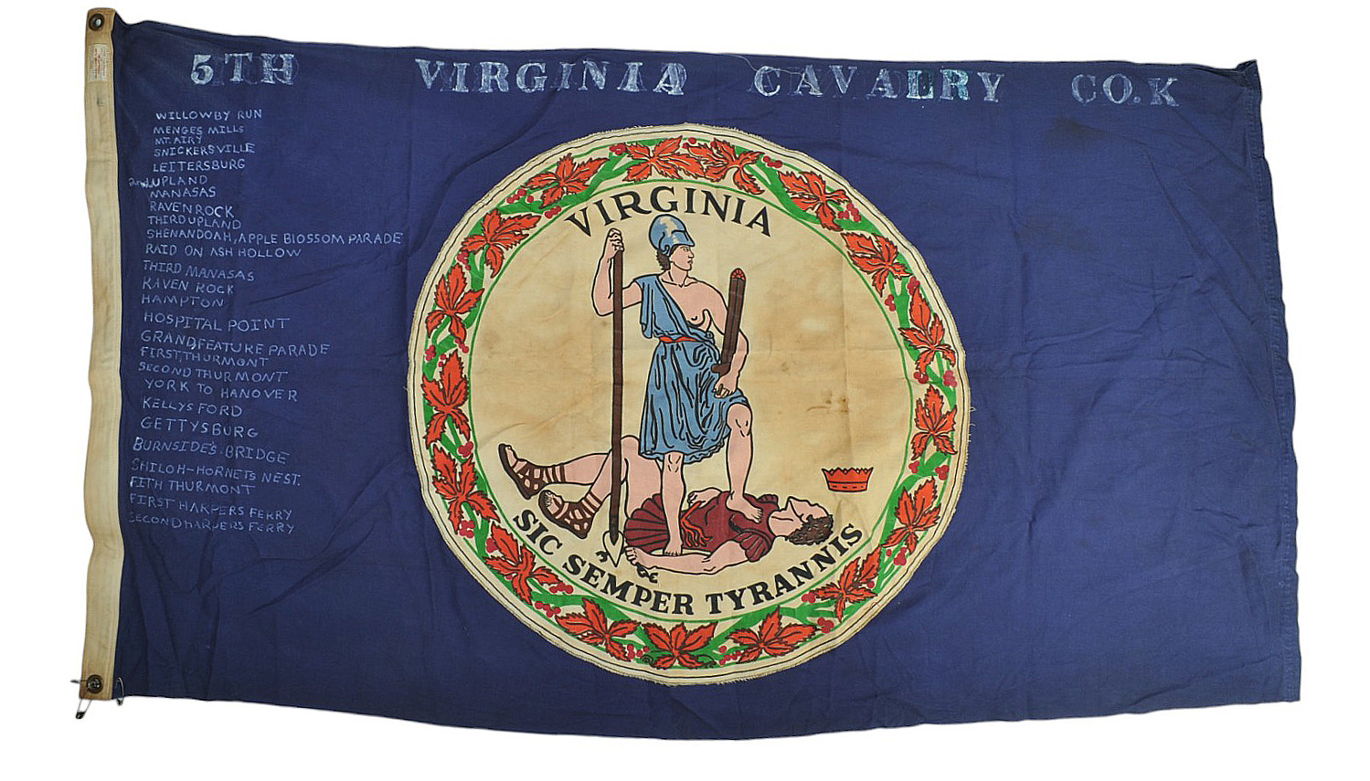 5th Virginia Battle Flag Id'd Confederate Haiman Saber – 31st