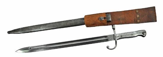 Argentine Military German Made M1891 Mauser Rifle Bayonet (VDM)