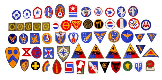 60+ US Military WWII era Shoulder Patches (MIC)