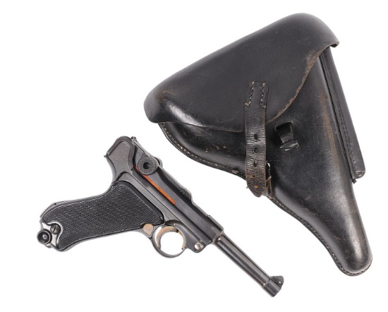 Investment Grade German World War II Black Widow 42/42 P08 9mm Luger Pistol FFL Required:9519 (BCD1)