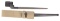 British Military WWII #4 Enfield Rifle Spike Bayonet, scabbard and Frog (S4C)