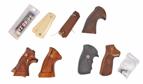 Group Lot of Smith & Wesson, Colt, and Various After Market Grips for Models 586/686/M1911(C4P)