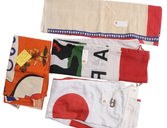 Four Interesting Flags, Two Irish, One Georgian & One California Flags (MTL)