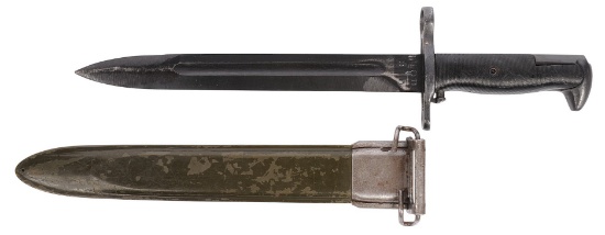 US Military WWII era UC Utica Cutlery M1 Garand Rifle Bayonet (HKR)