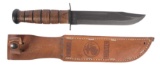 US Marine Corps WWII style modern era MK-2 Fighting Knife (HKR)