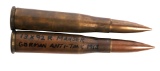 German WWI 13mm TUF Rounds Lot of 2 For the M1918 Anti-Tank Mauser Rifle (D3J)