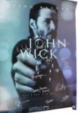 Original Cast-Signed JOHN WICK Promotional Movie Poster (M2A)