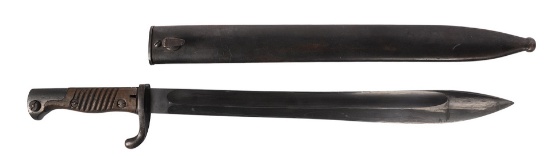 Rare Imperial German Military WWI to Weimar Rework Jaeger Unit Gew 98 Mauser Butcher Bayonet (APL)