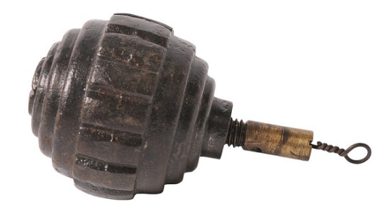 Inert German Military WWI Model 1915n/a Inert Ball Fragmentation Grenade - Kugelhandgranate (C...