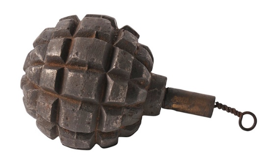 Inert German Military WWI Model 1913 Inert Ball Fragmentation Grenade - Kugelhandgranate (H3S)