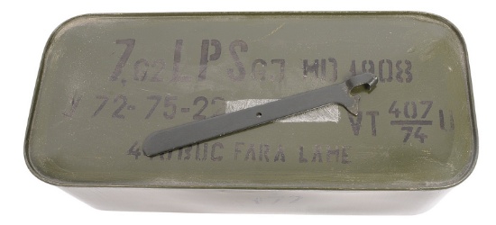 Czech Surplus 7.62x54MMR Silver Stripe 440 Rd. Spam Can with Opener (BRA)