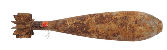 Excavated Military ex-EOD Trainer Mortar Round (XHS)