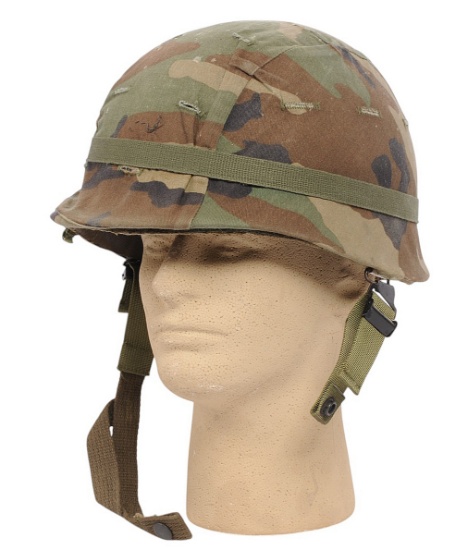 US Military USGI M1 Complete Helmet with Liner, Web System, and M81 Woodland Cover (RJP)