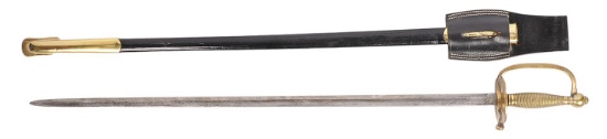 riginal US Civil War Union Model 1862 Musicians Sword with Reproduction Scabbard (C2M)