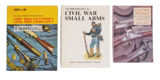 Group Lot of 3 Civil War Militaria and Weapon Educational Books (C2M)