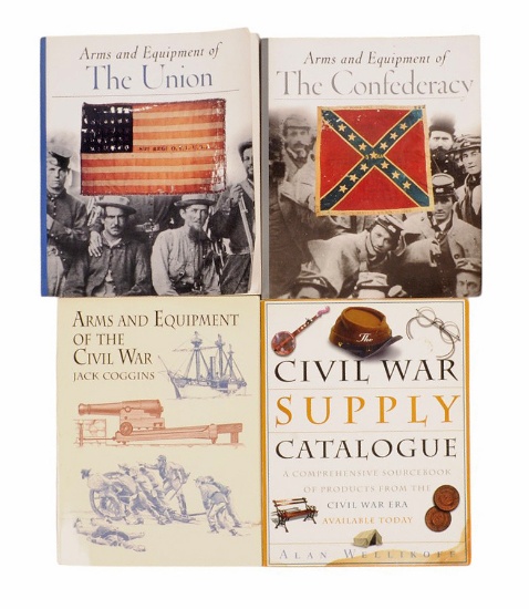 Group Lot of 4 Civil War Militaria and Weapon Educational Books (C2M)