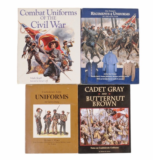 Group Lot of 4 Civil War Militaria and Weapon Educational Books(C2M)