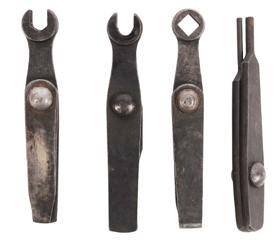 Rare US Military Model 1870 Trapdoor Springfield Rifle Tool Set of 4 (S4C)