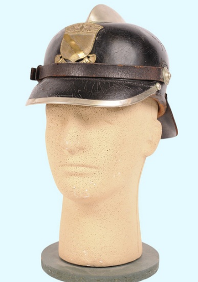 German WWI Pickelhaube Firemans Helmet (A)