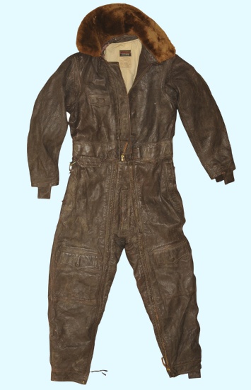 US Navy WWII CFN-24 Leather Aeronautics Flight Sui(A)