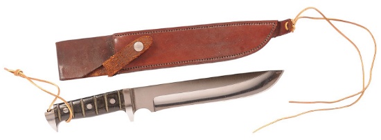 Custom Edmund Davidson Virginia Made Hunting Bowie (SGF)