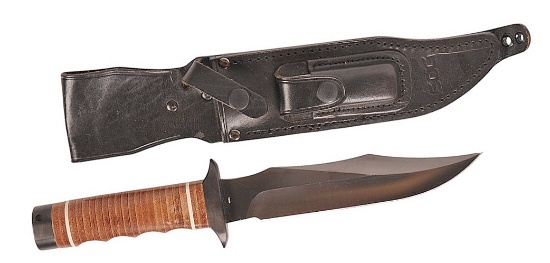 SOG Knives Reproduction "MAC V SOG" Style Vietnam Fighting Knife with Sharpening Block  (SGF)