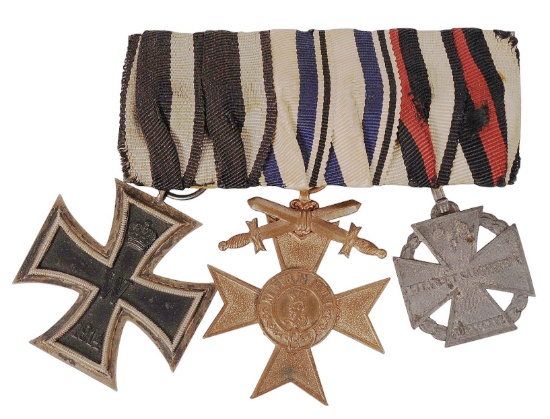 Imperial German WWI Military Cross Medal Wrack of 3   (C3T)