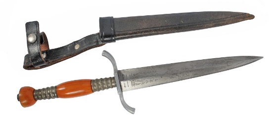 Solingen German Manufactured post WWII era Engraved Naval Dirk or Dagger (C3T)
