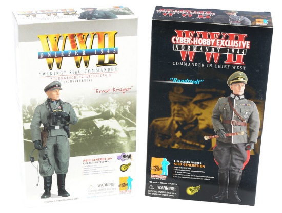 Dragon Inc. WWII German Commander in Chief West and Wiking Commander Action Figure Lot of 2 (C3T)