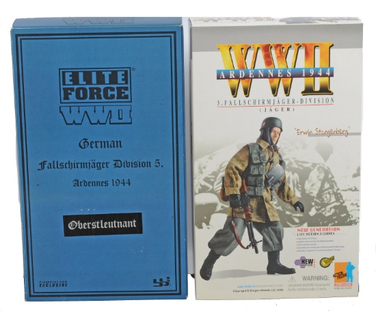 Dragon Inc. WWII German Fallschrimjager Paratrooper Action Figure Lot of 2(C3T)