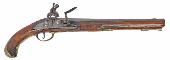 Rare French Revolutionary Period High Quality .50 Caliber Flintlock Horse Pistol - Antique (A1)