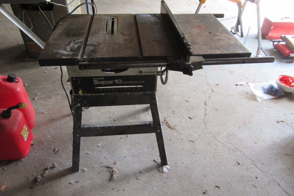 ROCKWELL SUPER 10 TABLE SAW Proxibid