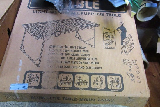 ALUMILITE FOLDING TABLE