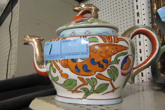 GOLD CASTLE DRAGON TEAPOT