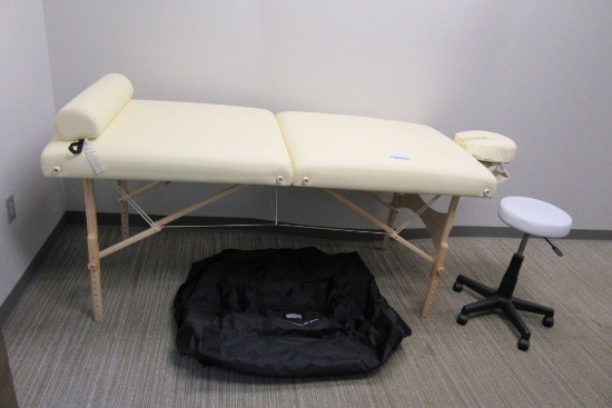 OAKWORKS PORTABLE MASSAGE TABLE WITH STOOL