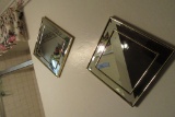 2 GOLD FRAME MIRRORS